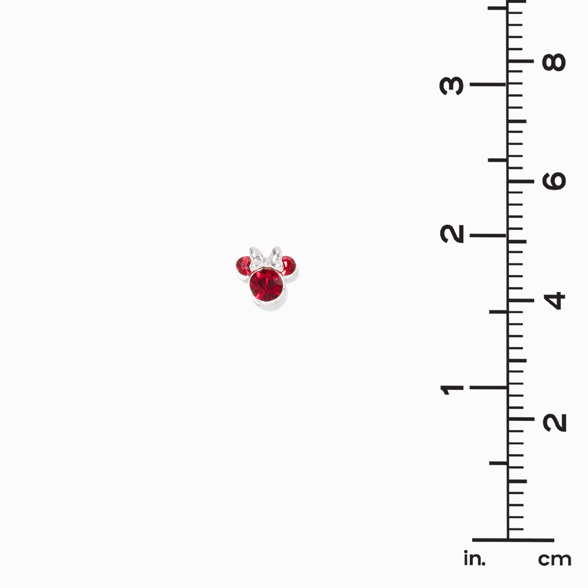 Disney Minnie Mouse Birthstone Sterling Silver Stud Earrings