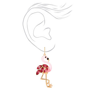 Pink Flamingo 2&quot; Drop Earrings,
