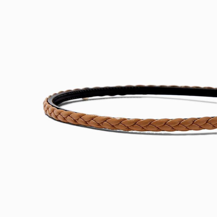Tan Braided Headband,