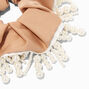 Champagne Pearl Fringe Hair Scrunchie,