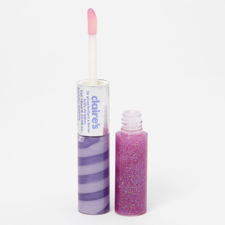 Double-Ended Lip Gloss Tube - Grape,