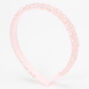 Pink Faceted Bead Headband,