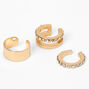 Gold Embellished Ear Cuffs - 3 Pack,