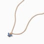 Gold-tone Butterfly Birthstone Pendant Necklace - September,