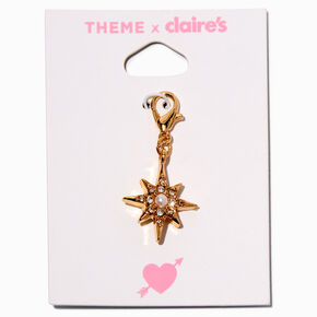 T H E M E x Claire&#39;s Gold-tone Pav&eacute; Starburst Charm,