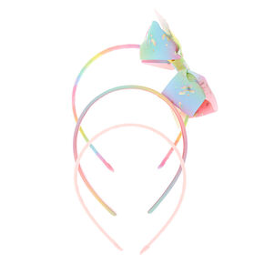 Claire&#39;s Club Pastel Glitter Unicorn Headbands - 3 Pack,