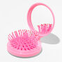 Checkered Daisy Bling Pop-Up Hair Brush,