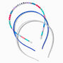Claire&#39;s Club Jewel Tone &quot;Kind&quot; Beaded Headbands - 3 Pack,