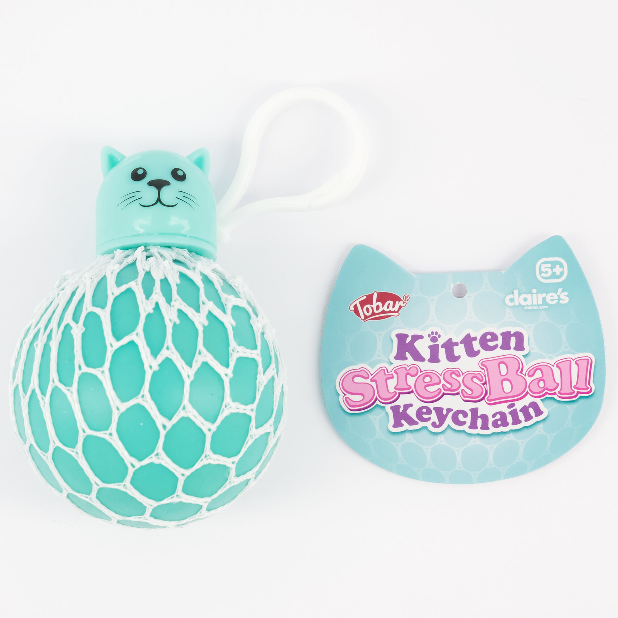 Kitten Stress Ball Keychain Fidget Toy – Styles May Vary,