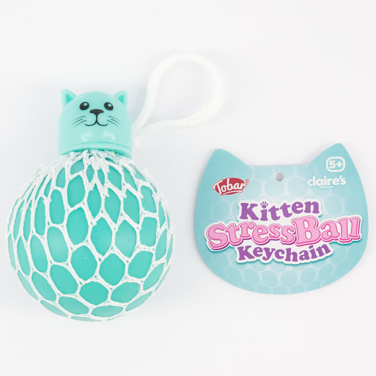 Kitten Stress Ball Keychain Fidget Toy &ndash; Styles May Vary,
