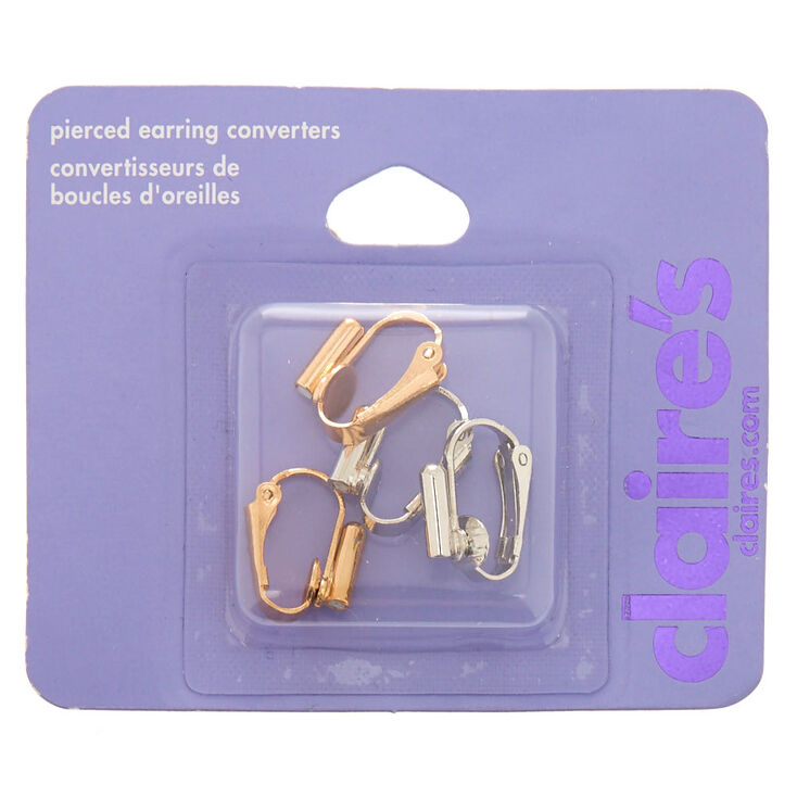 Pierced Earring Converters - 4 Pack