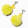 Pendantes &agrave; clip pompon et canard en plastique,