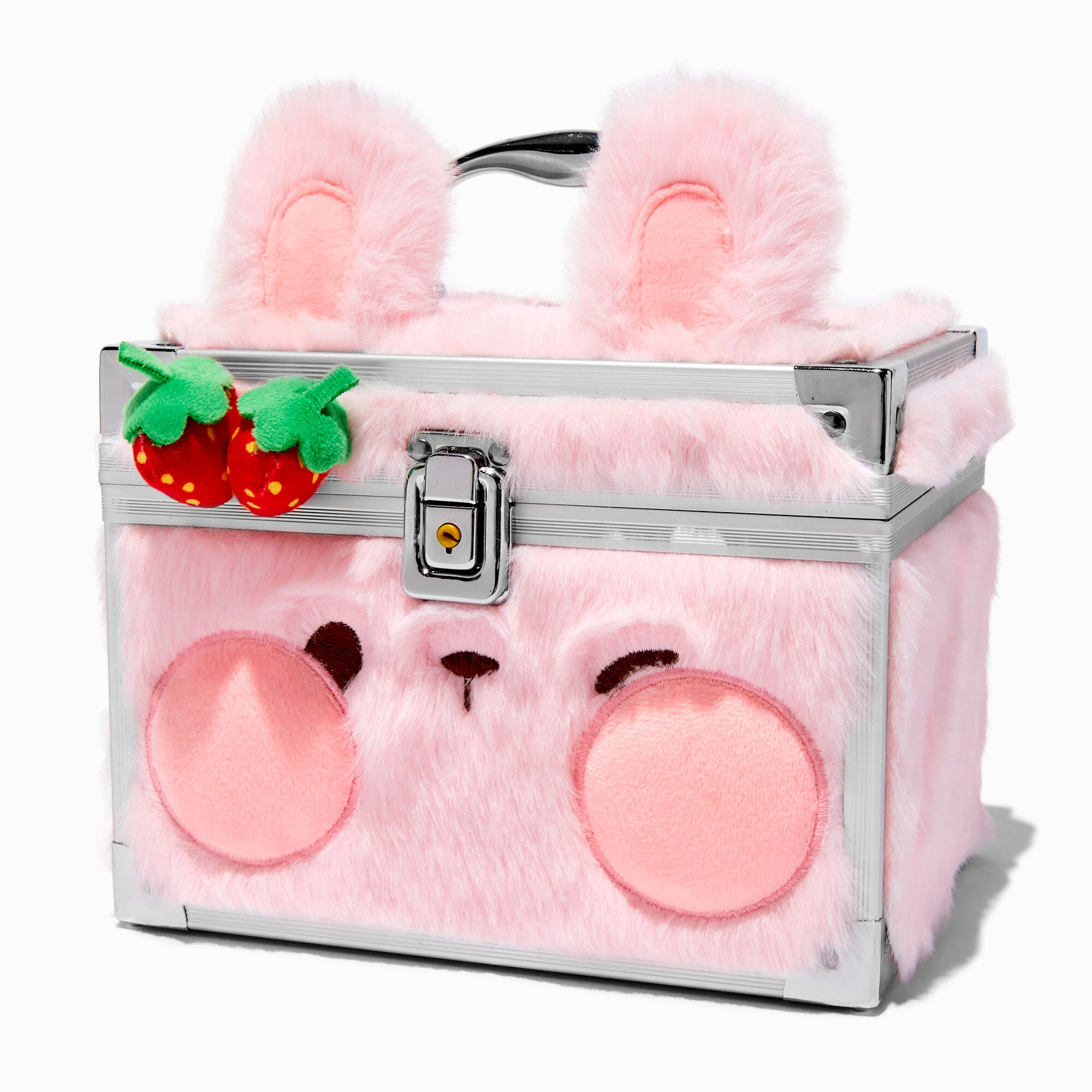 View Claires Strawberry Bunny Lock Box Silver information