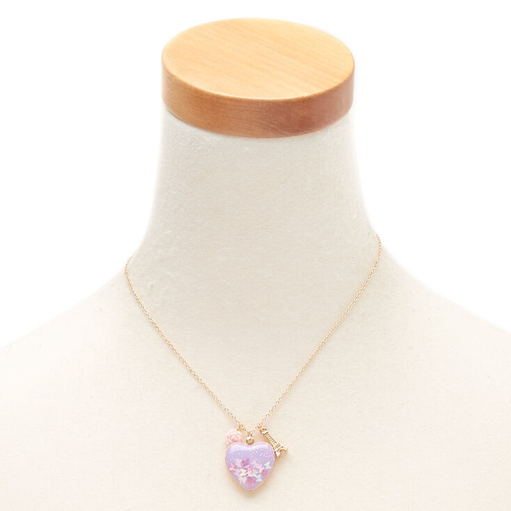Gold Butterfly Paris Locket Pendant Necklace,