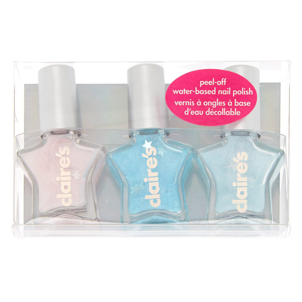 Star Confetti Nail Polish Set - 3 Pack,