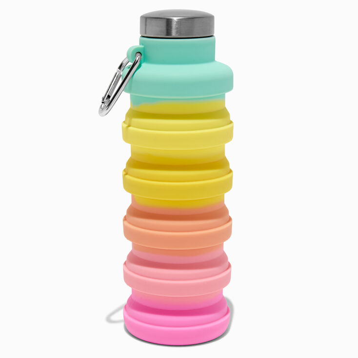 Collapsible Rainbow Ombr&eacute; Water Bottle,