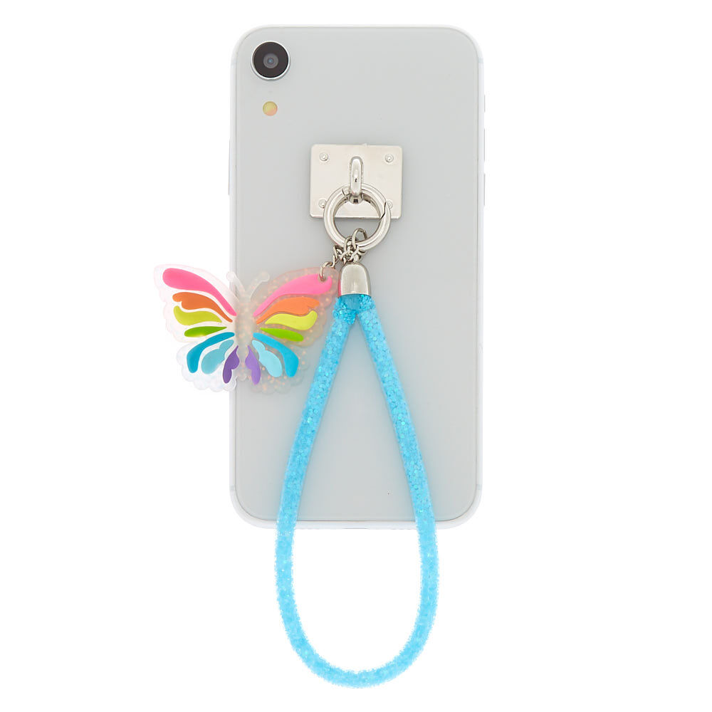 Butterfly Charm Phone Wrist Strap,