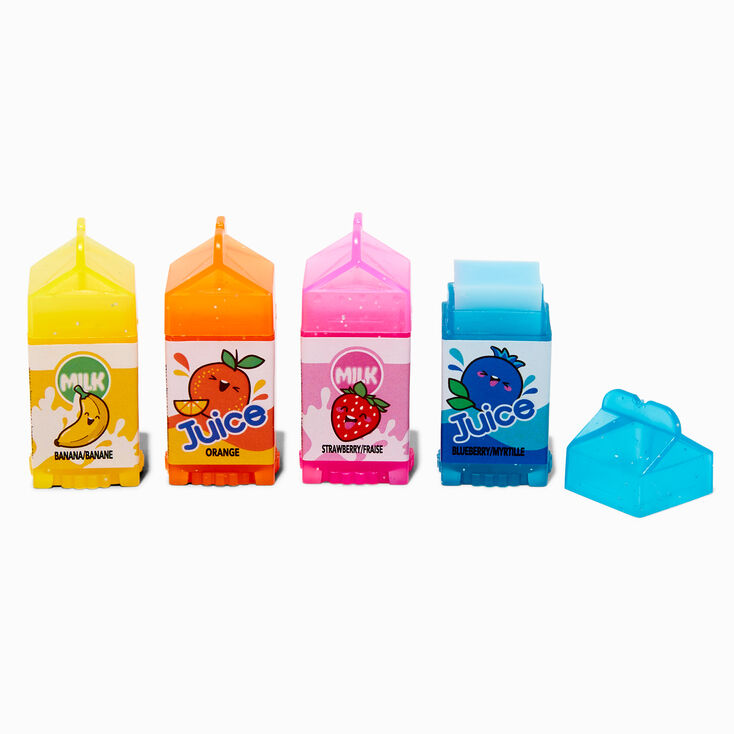 Critter Drinks Purple Iridescent Fridge Lip Balm Set - 4 Pack,