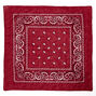 Paisley Bandana Headwrap - Burgundy,