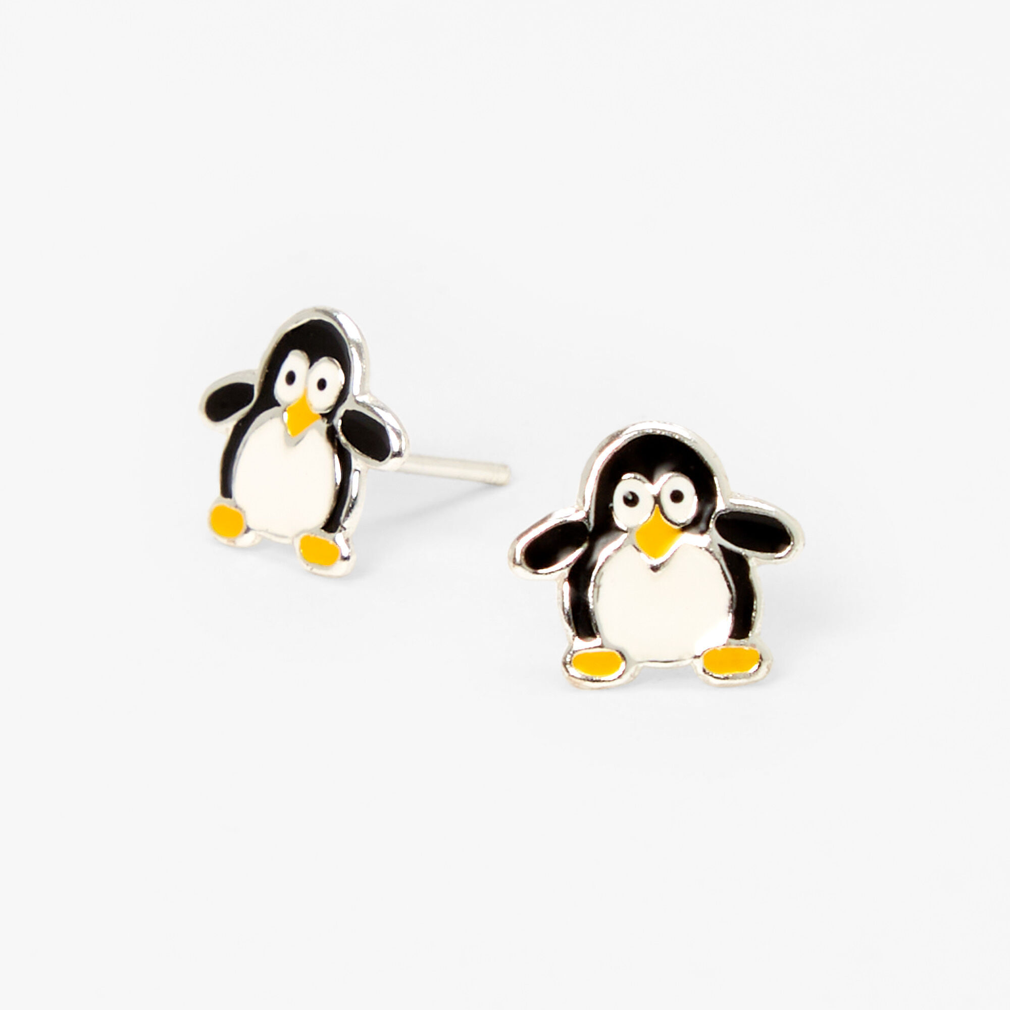 Penguin top earrings claire's