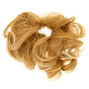 Cheveux synth&eacute;tiques boucl&eacute;s blonds avec &eacute;lastique,