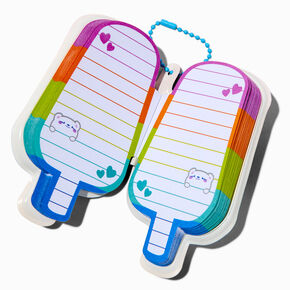 Puffy Rainbow Ice Pop Mini Diary Keyring,