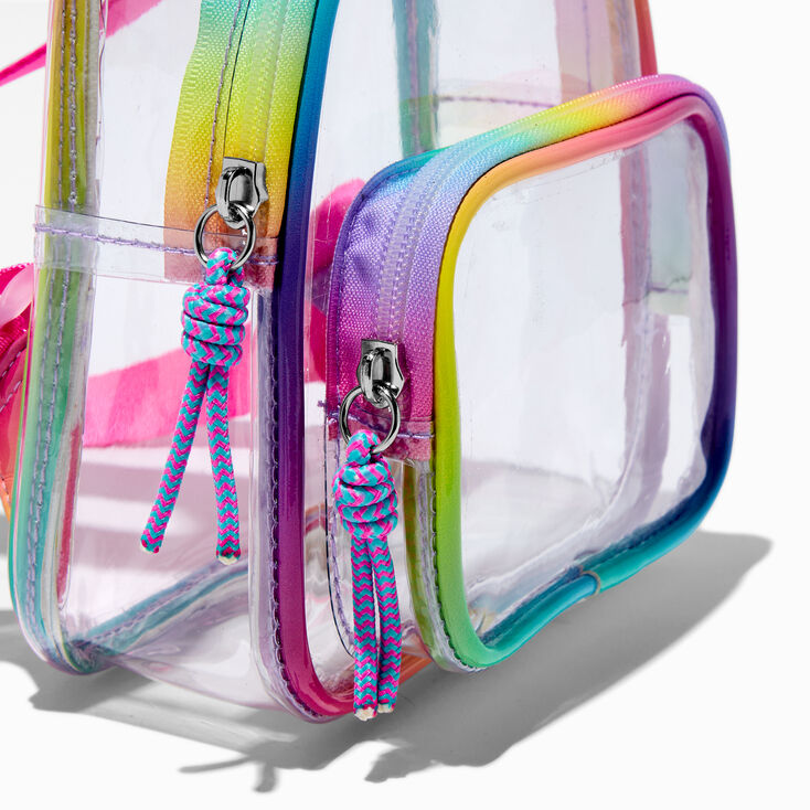 Clear Rainbow Small Backpack,