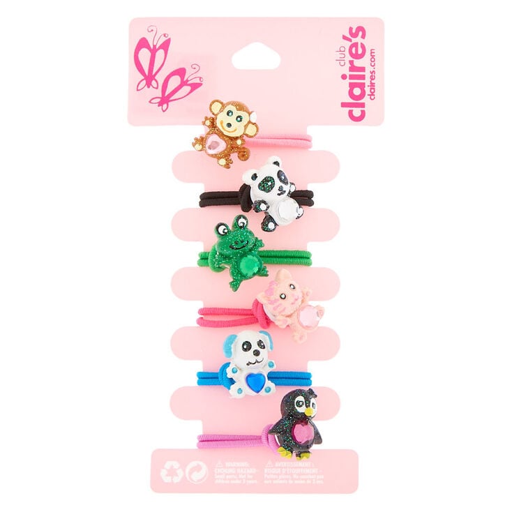 Claire&#39;s Club Animal Hair Bobbles - 6 Pack,