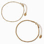 Gold-tone Ball Chain Bracelets - 2 Pack,