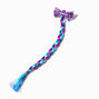 Claire&#39;s Club &#39;&#39;Kind&#39;&#39; Jewel Tone Bow Braid Faux Hair Clip,