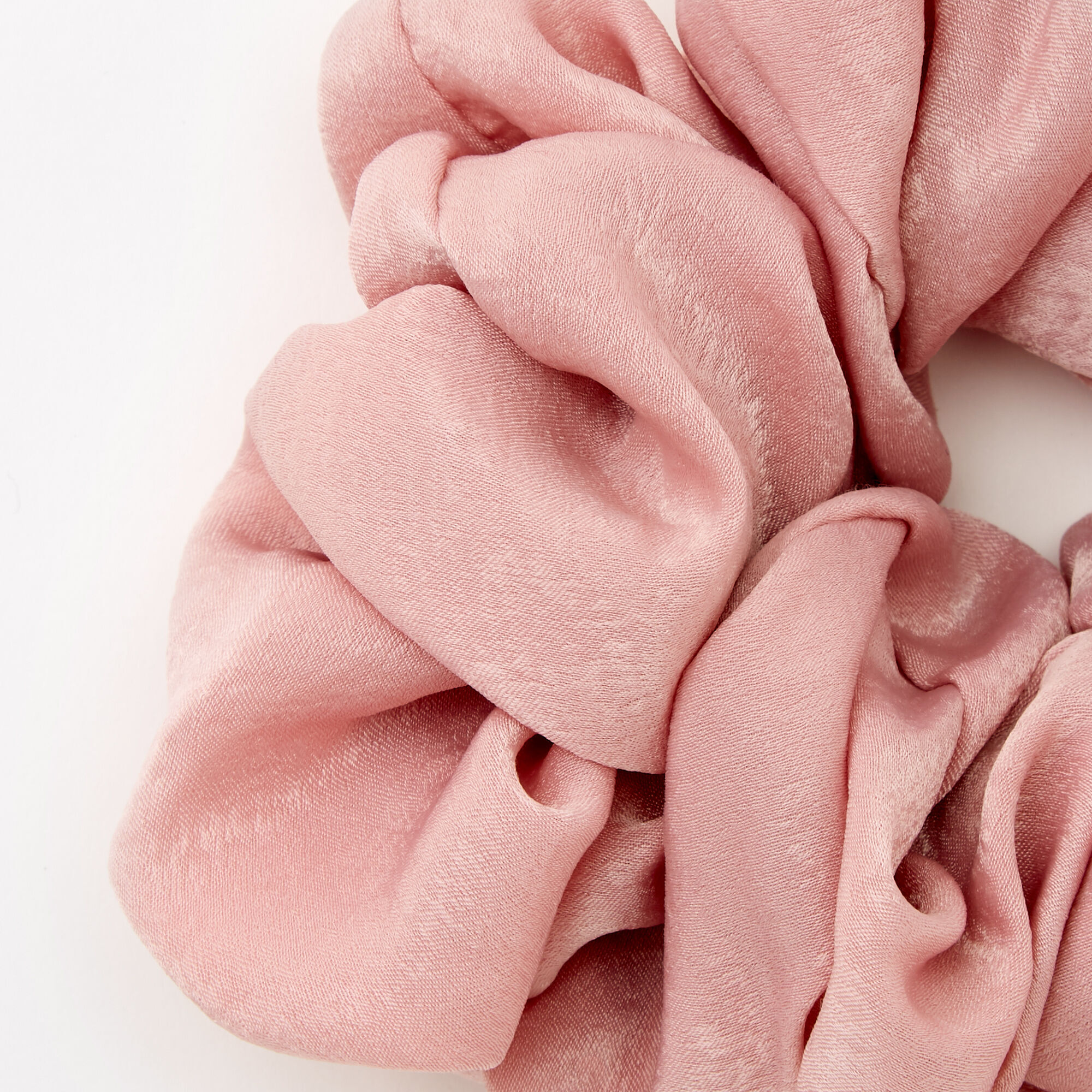 Giant Satin Hair Scrunchie - Blush Pink,