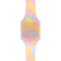 Montre digitale pastel effet tie-dye &agrave; paillettes,