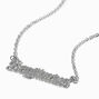 Silver Gothic Zodiac Pendant Necklace - Sagittarius,