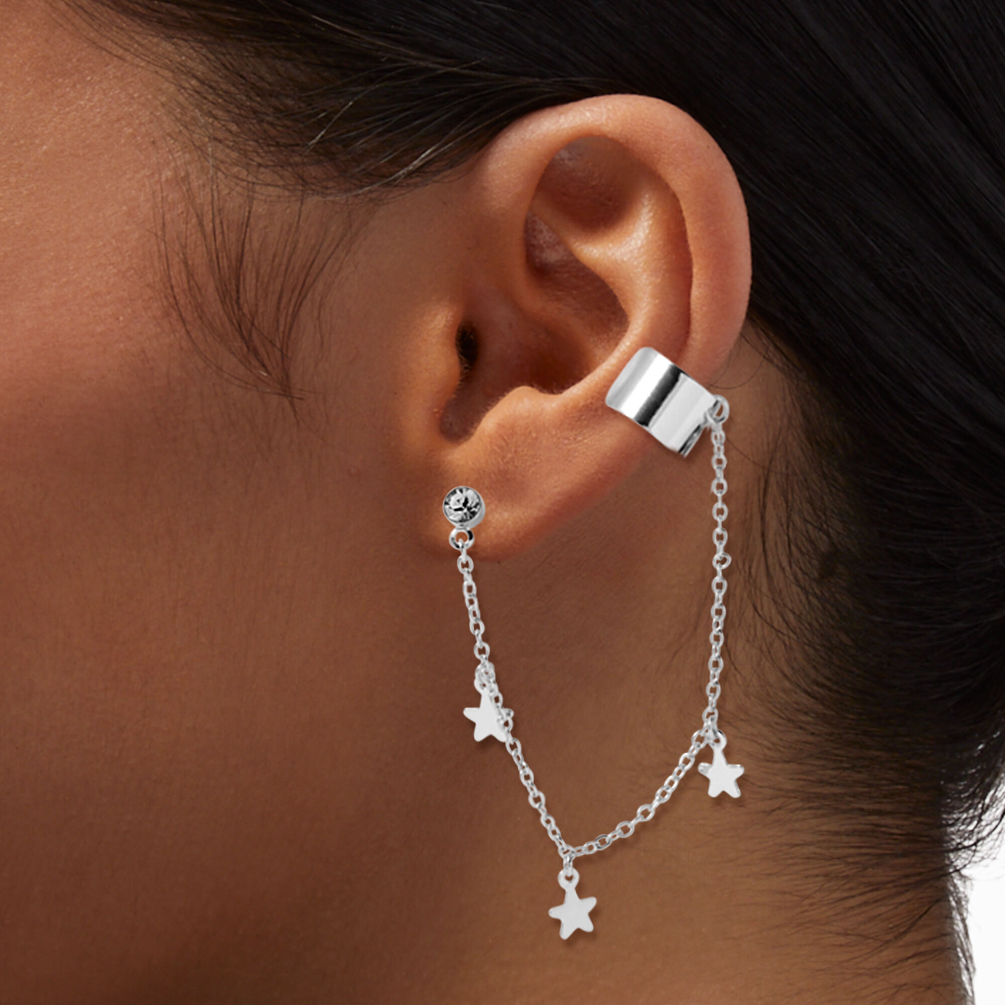 Chain and cuff earring online