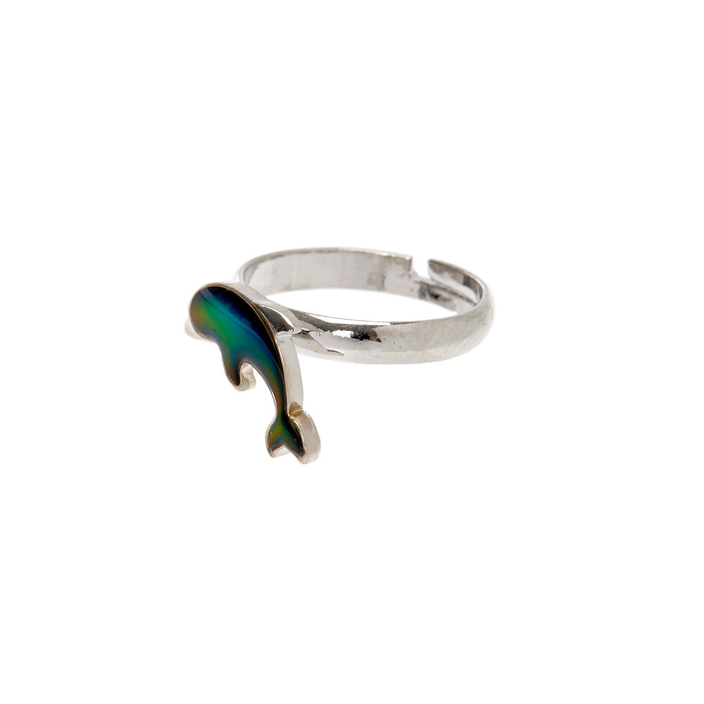 Silver Dolphin Mood Ring