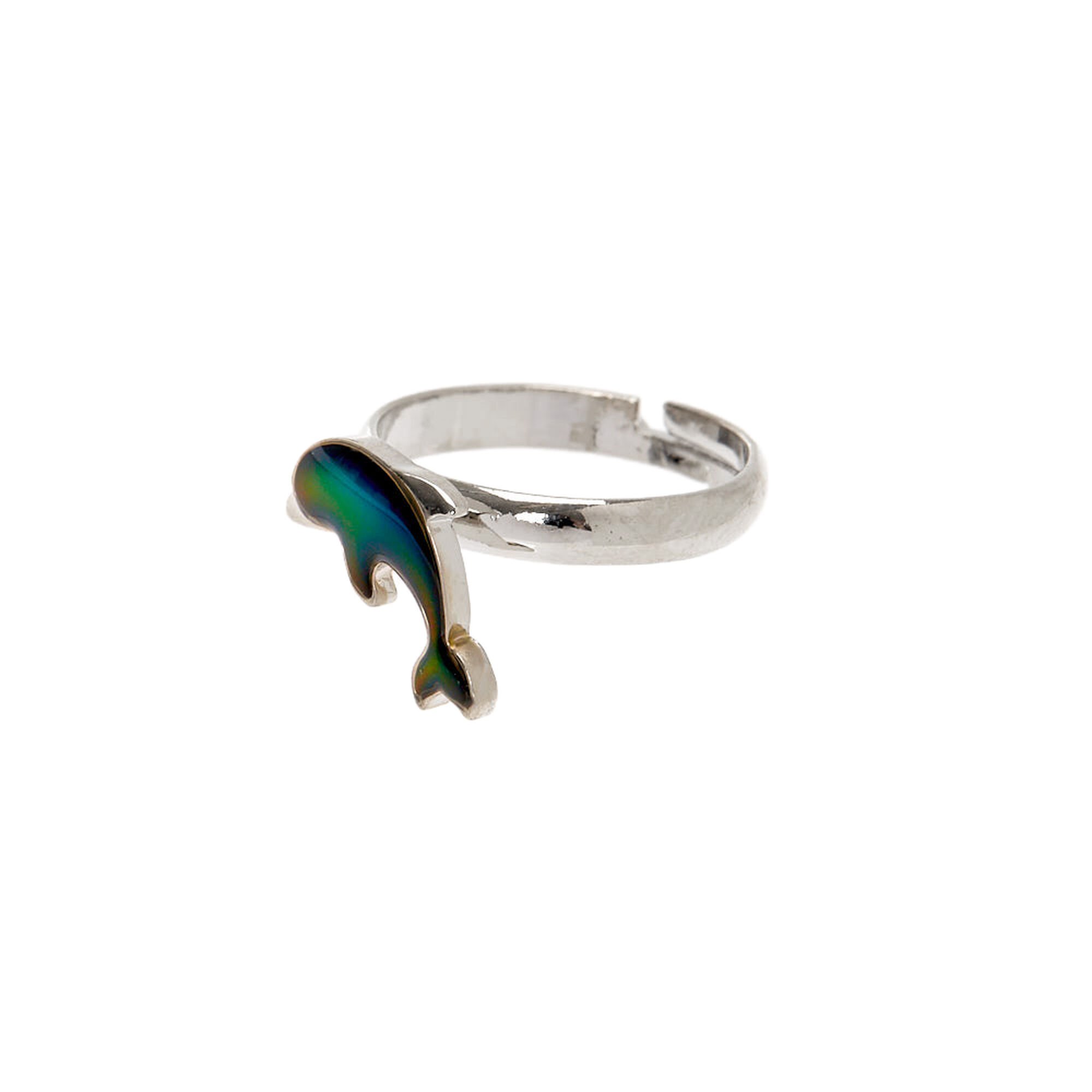 silver dolphin mood ring claires us