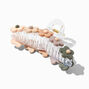 Large Clear Neutral Tone Daisy Hair Claw,