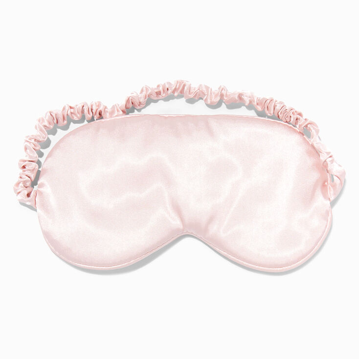 Pink Bling Satin Sleeping Mask,