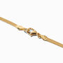 C LUXE by Claire&#39;s 18k Yellow Gold Plated Snake Chain Necklace,