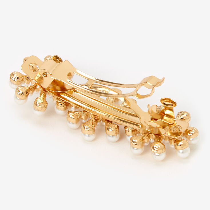 Snowflake Hair Clip - Gold,