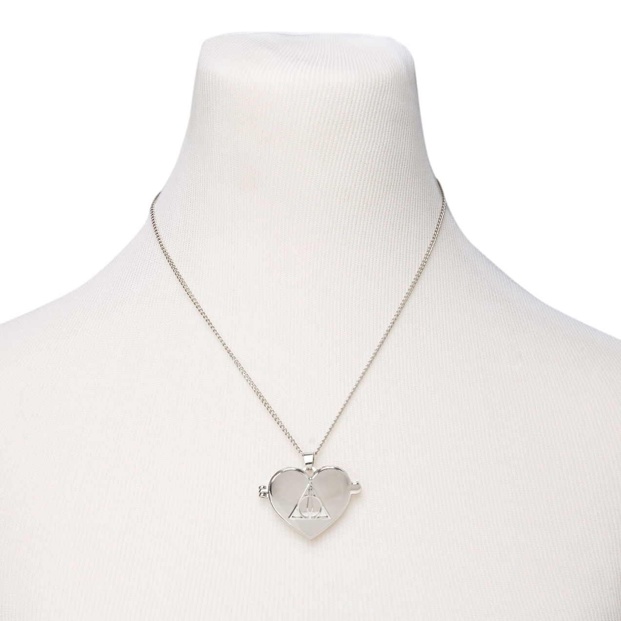 Harry Potter Deathly Hallows Locket Necklace Silver