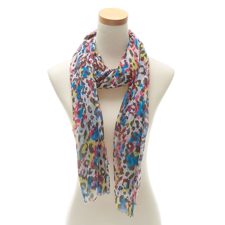 Rainbow Leopard Fashion Scarf,
