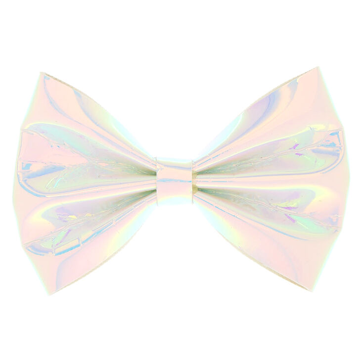 Holographic Mini Hair Bow Claw,