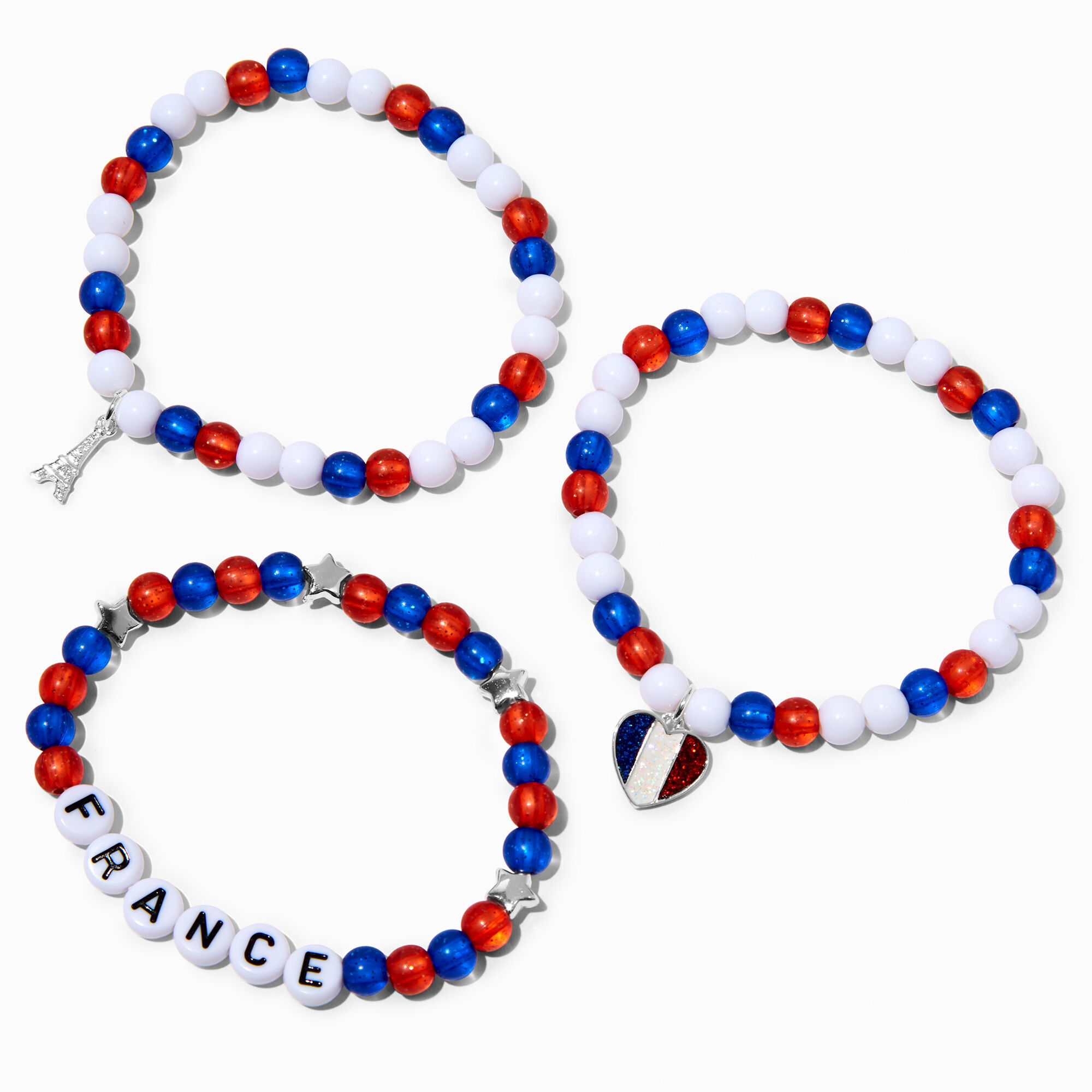 Red and blue bracelets hotsell
