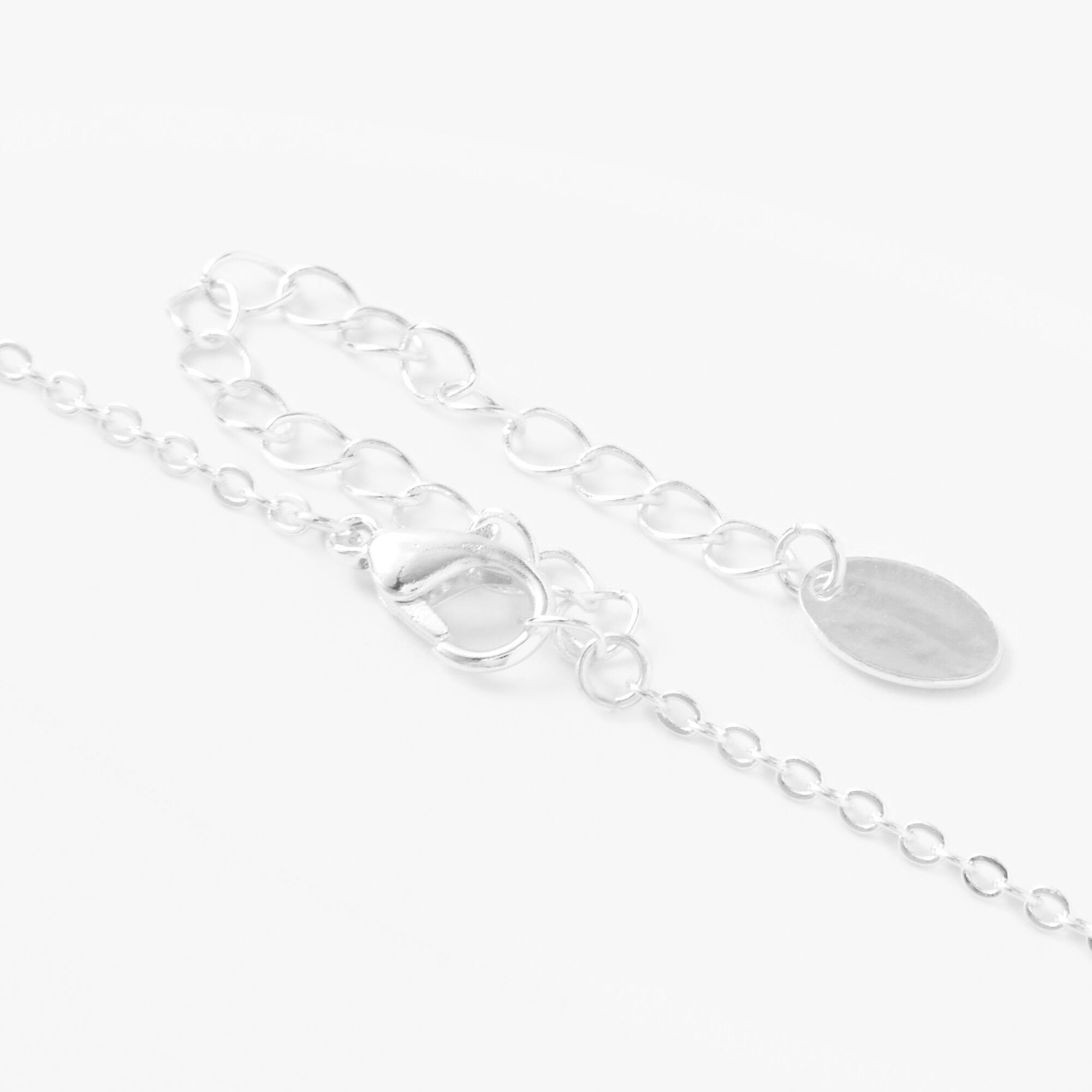 Flower Confetti Hidden Message Locket Necklace - Silver,