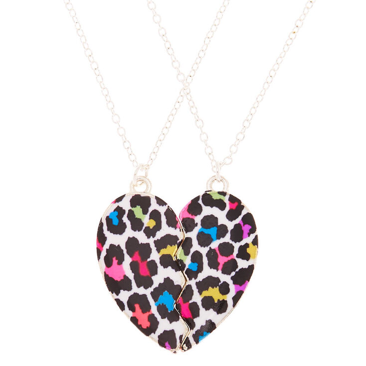 Best Friends Rainbow Leopard Pendant Necklaces - 2 Pack | Claire's