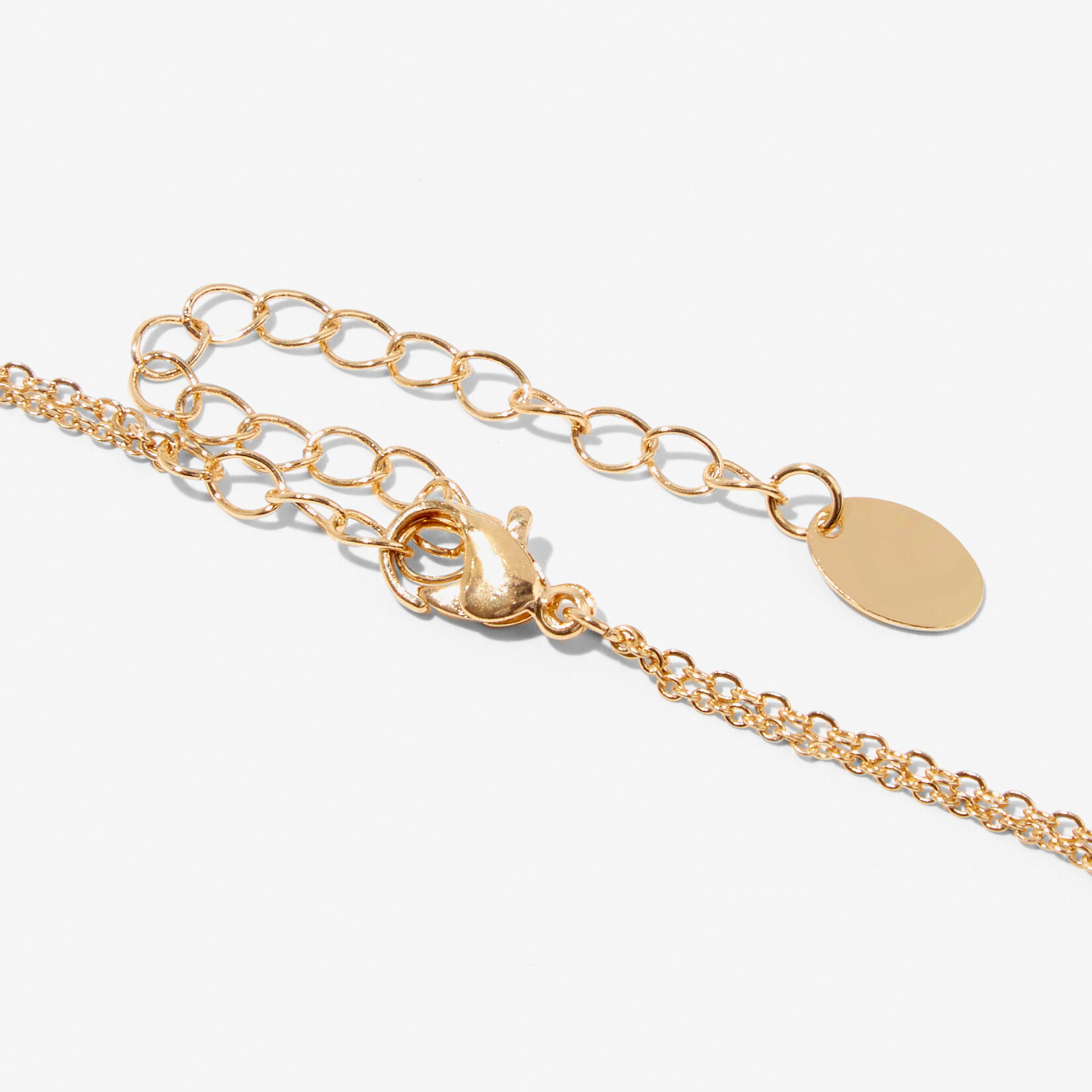 Gold-tone Starburst Multi Strand Necklace,