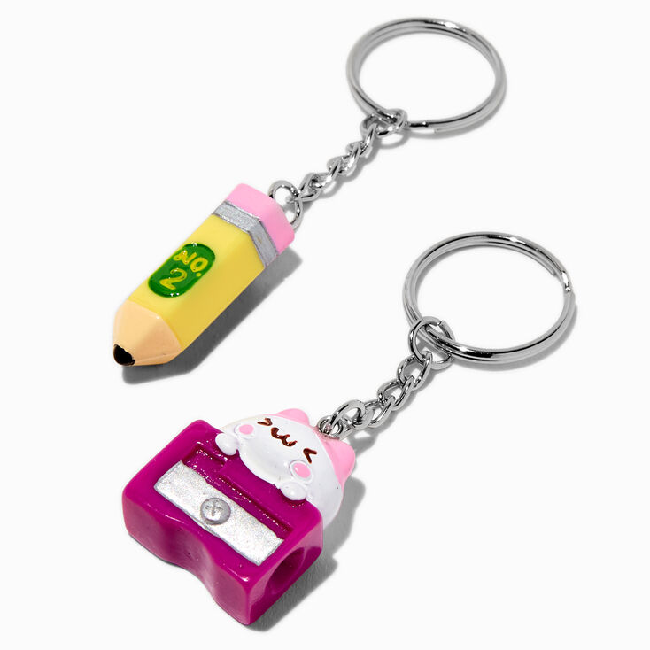 School Supplies Best Friends Keychains - 5 Pack,