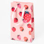Pink Strawberry Print Gift Bag - Small,