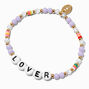 &quot;Lover&quot; Beaded Stretch Bracelet ,